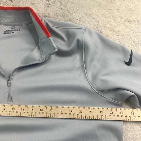 Nike Golf 1/4 Zip Shirt Mens Size Large Long Sleeve Dri Fit NHL Calgary Flames H - Picture 8 of 12